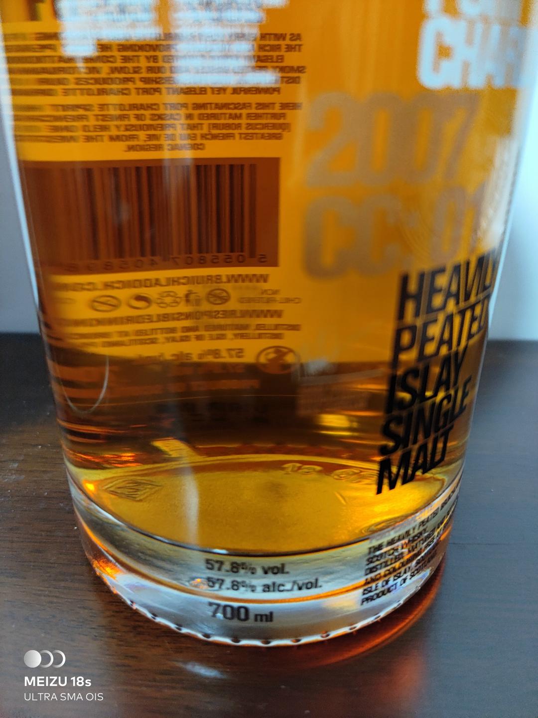 布赫拉迪（Bruichladdich）CC 2007 700ml 单一麦芽威士忌 苏格兰进口洋酒 特别版
