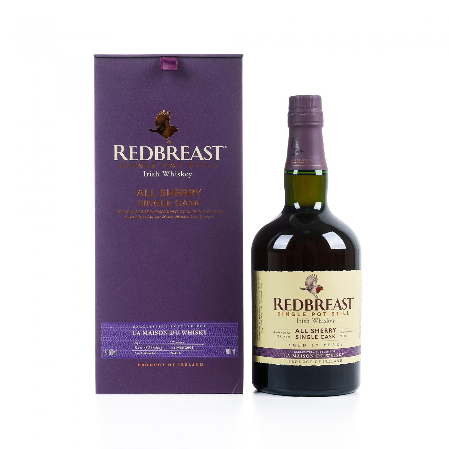 Redbreast 知更鸟 17年 2001 LMDW限定