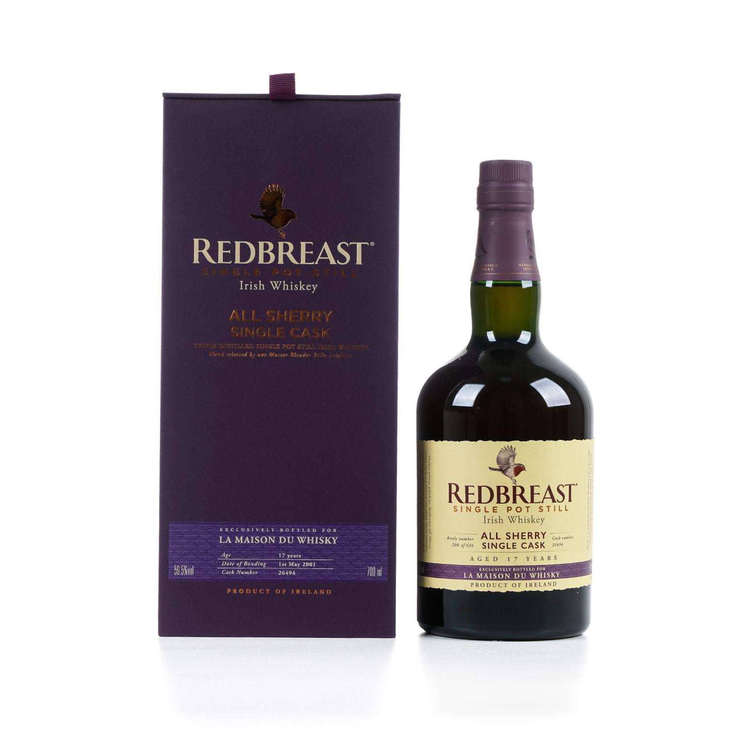 Redbreast 知更鸟 17年 2001 LMDW限定 59.5%