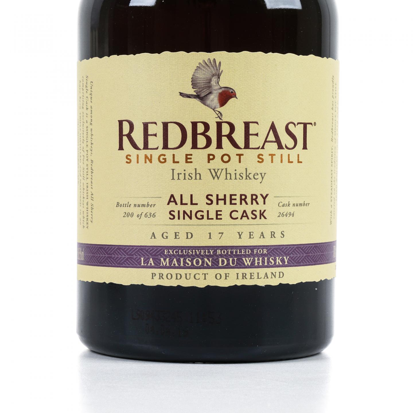 Redbreast 知更鸟 17年 2001 LMDW限定 59.5%