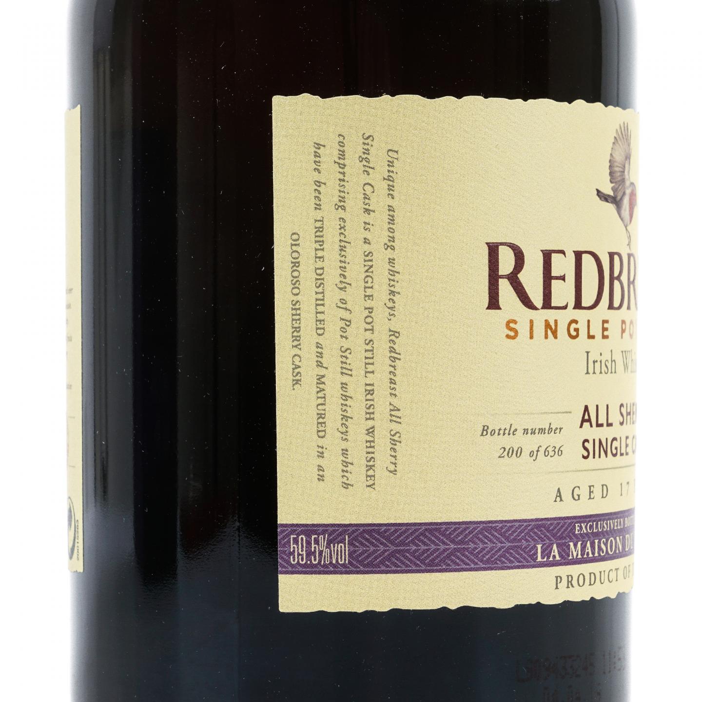 Redbreast 知更鸟 17年 2001 LMDW限定 59.5%