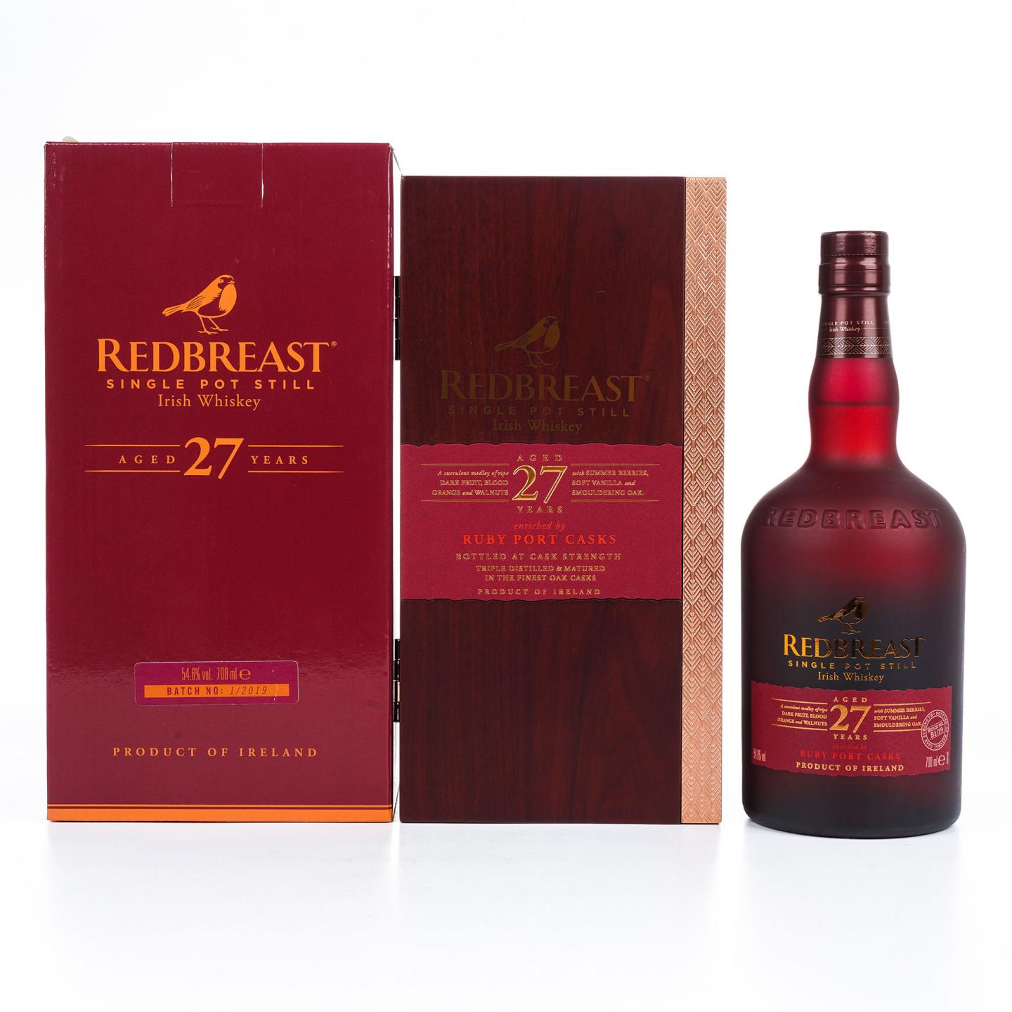 Redbreast 知更鸟 27年 首版 2019