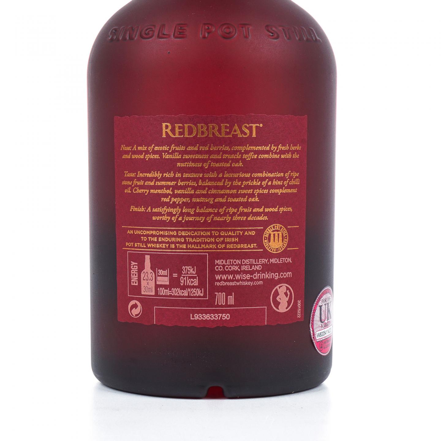 Redbreast 知更鸟 27年 首版 2019
