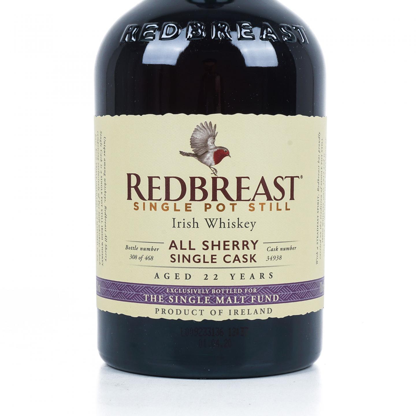 Redbreast 知更鸟 22年 1997-2021 雪莉风味桶