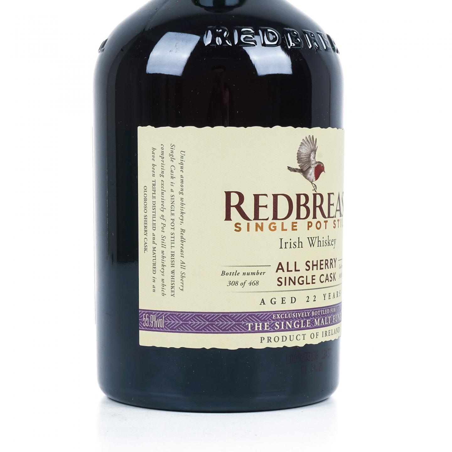 Redbreast 知更鸟 22年 1997-2021 雪莉风味桶