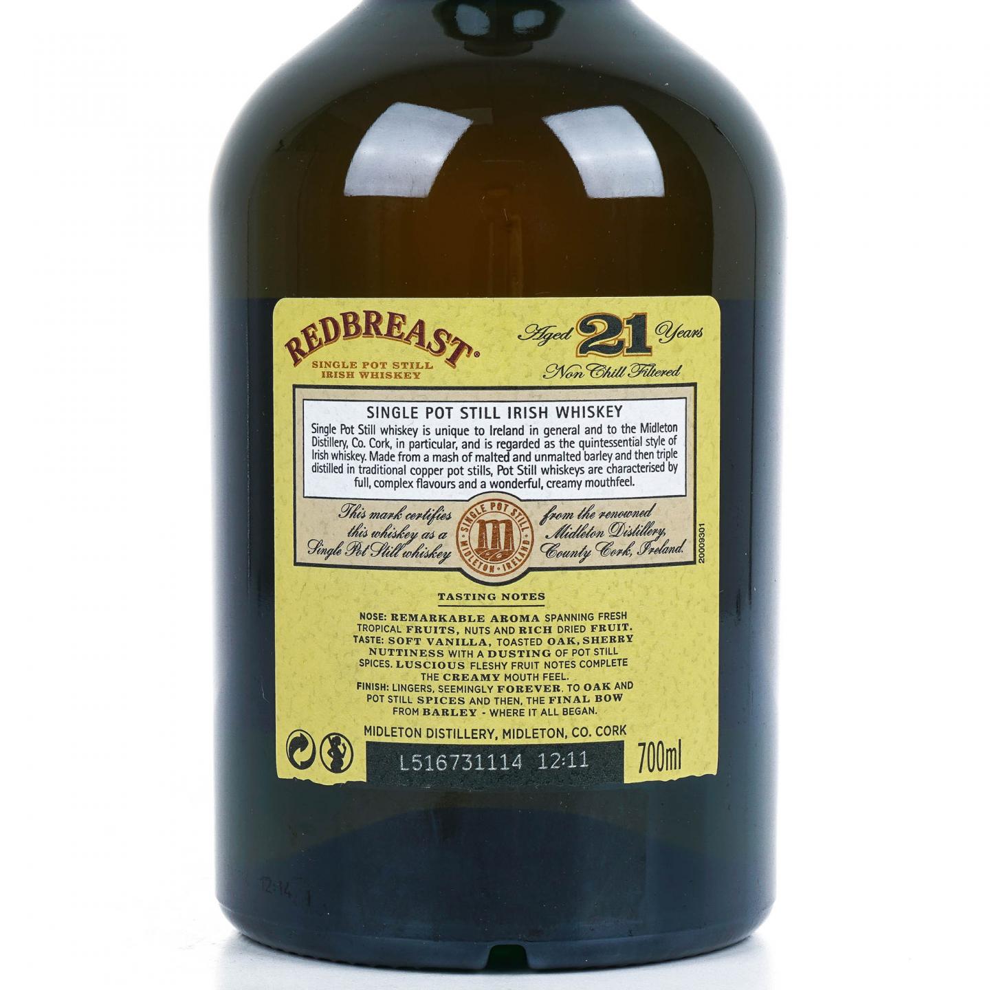 Redbreast 知更鸟 21年 2013 首版