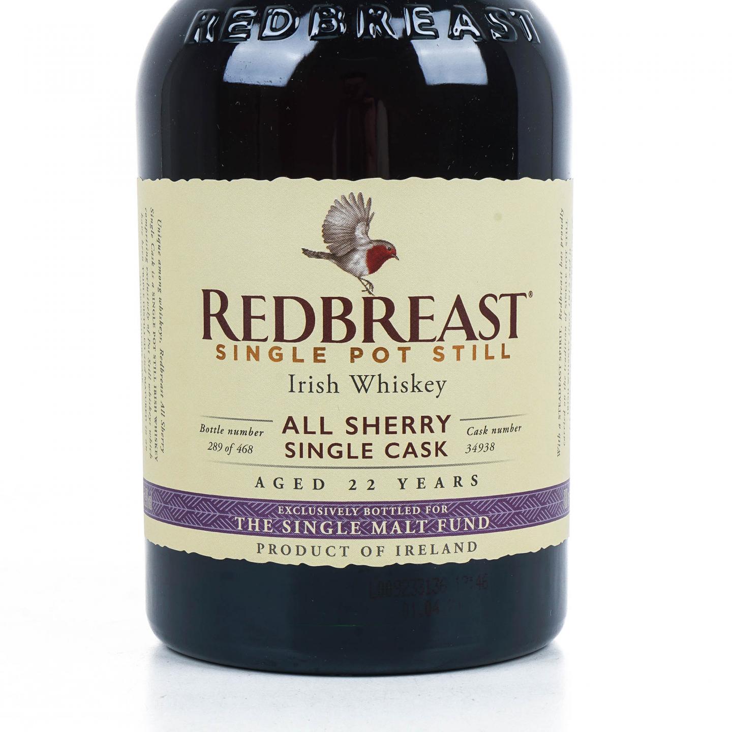 Redbreast 知更鸟 22年 1997 雪莉风味桶