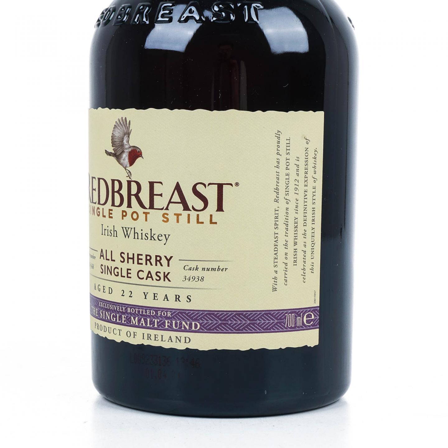 Redbreast 知更鸟 22年 1997 雪莉风味桶