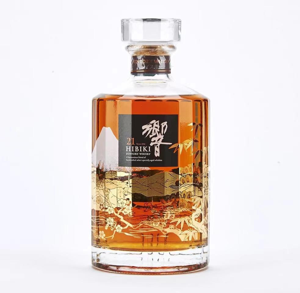 【限定花鸟】响21年 「意匠·花鸟」限定版水晶瓶调和威士忌