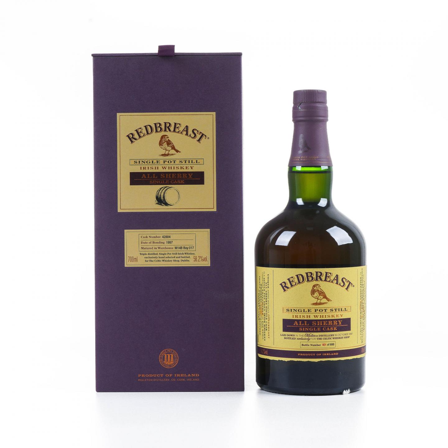 Redbreast 知更鸟 1997 雪莉单桶 单壶威士忌