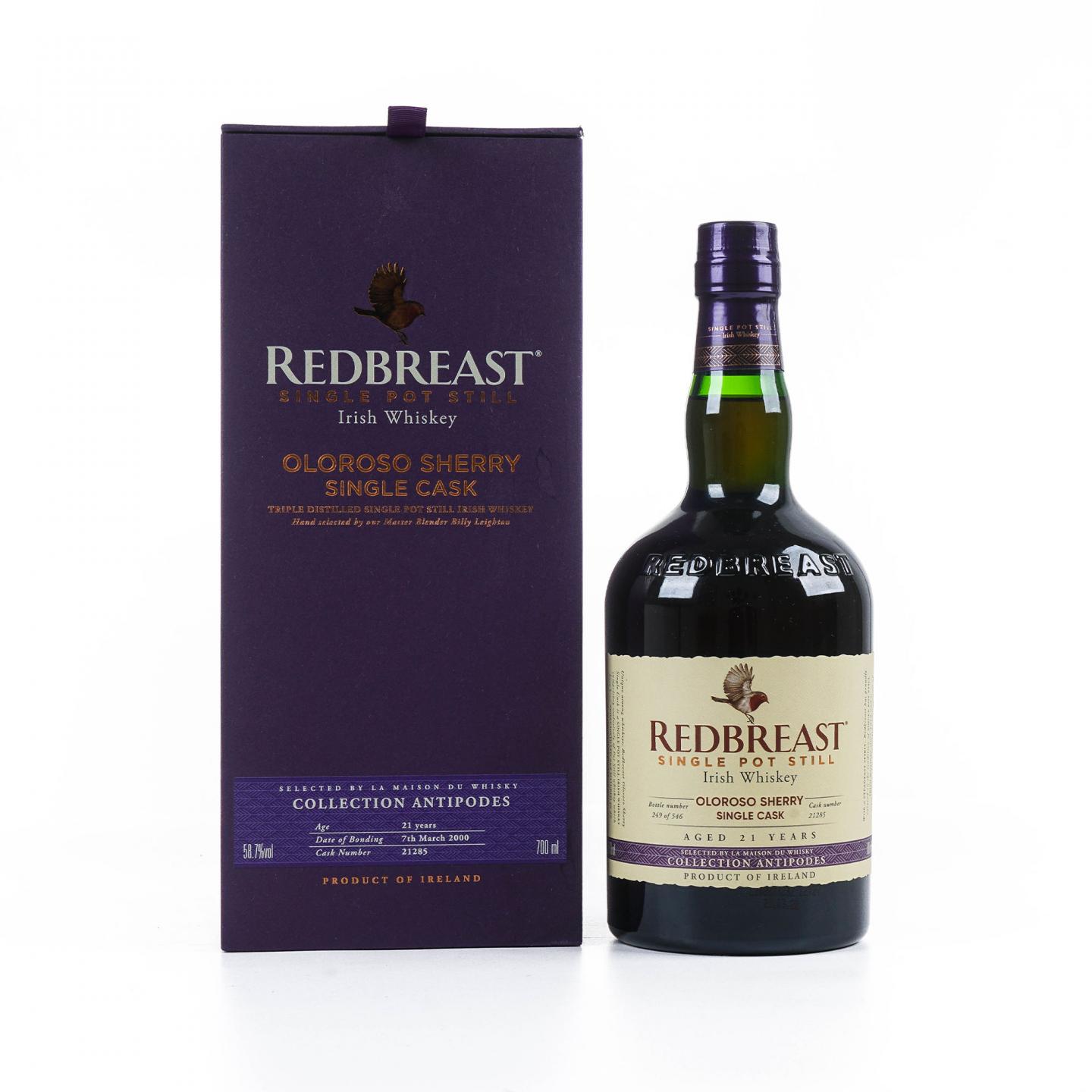 Redbreast 知更鸟 21年 2000 LMDW选桶