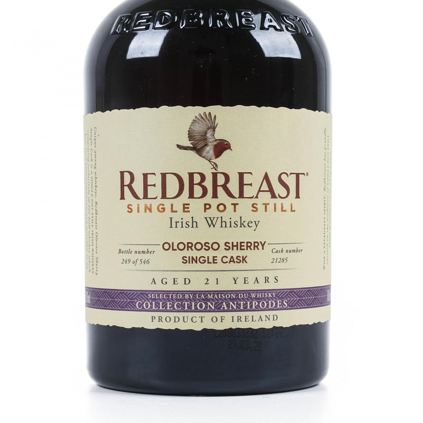 Redbreast 知更鸟 21年 2000 LMDW选桶