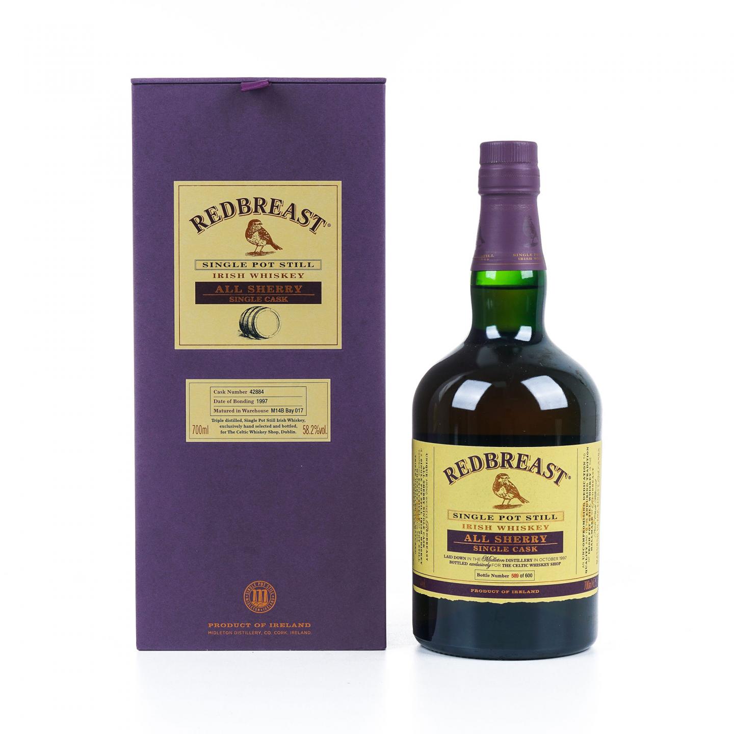 Redbreast 知更鸟 1997 雪莉单桶 单壶威士忌