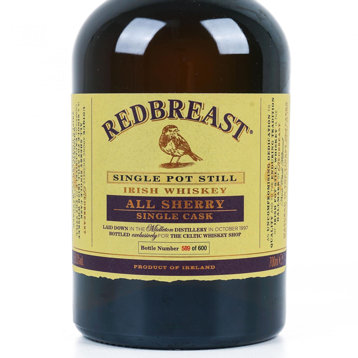 Redbreast 知更鸟 1997 雪莉单桶 单壶威士忌
