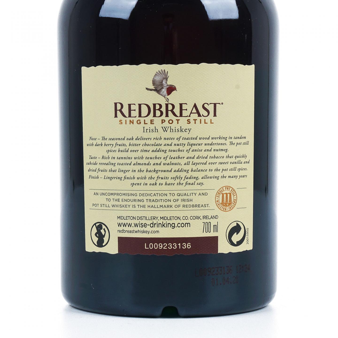 Redbreast 知更鸟 22年 1997 雪莉风味桶