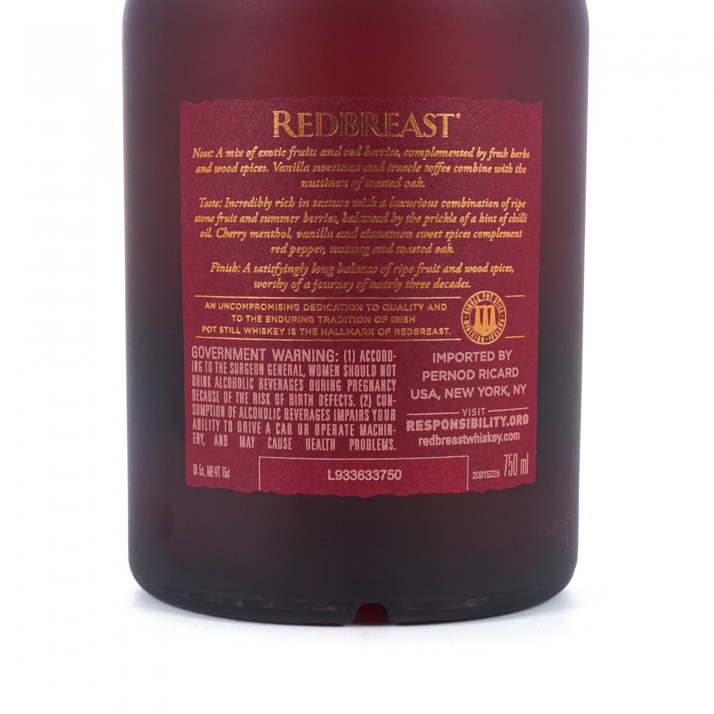 Redbreast 知更鸟 27年 首版 2019 750ml