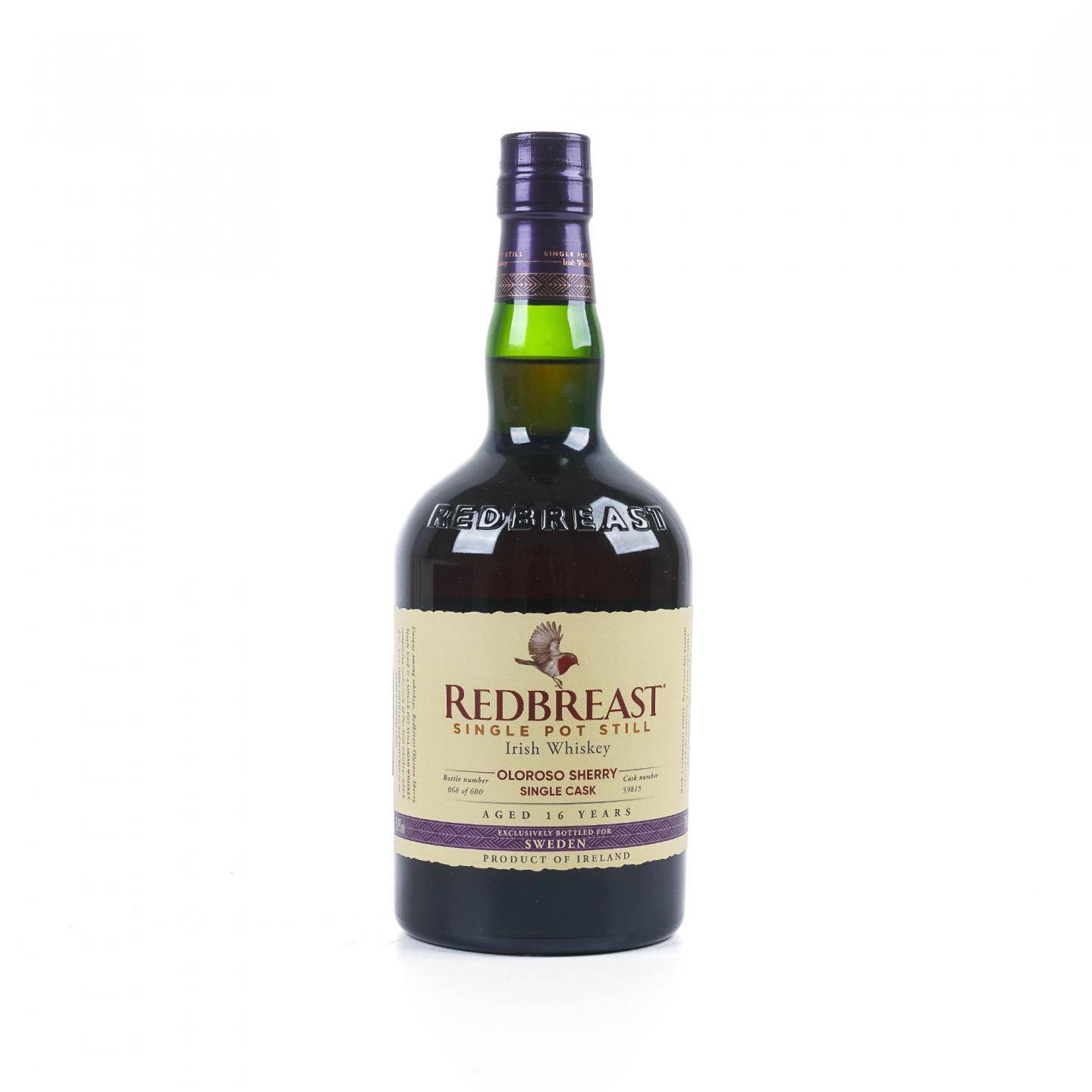 Redbreast 知更鸟 16年 2004 雪莉单桶 单壶威士忌