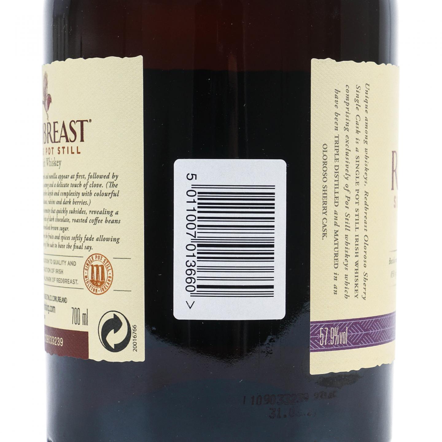 Redbreast 知更鸟 16年 2004 单壶威士忌 雪莉单桶#59815