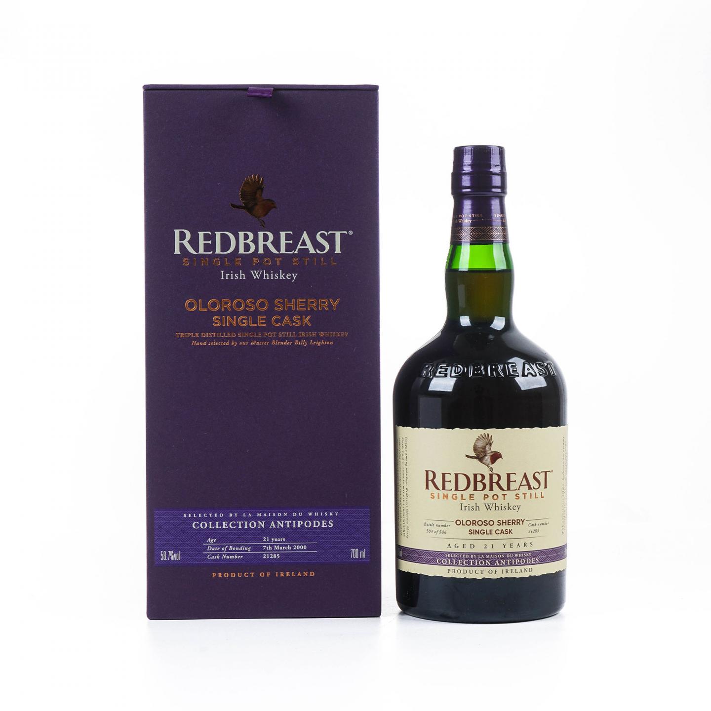 Redbreast 知更鸟 21年 2000 LMDW选桶