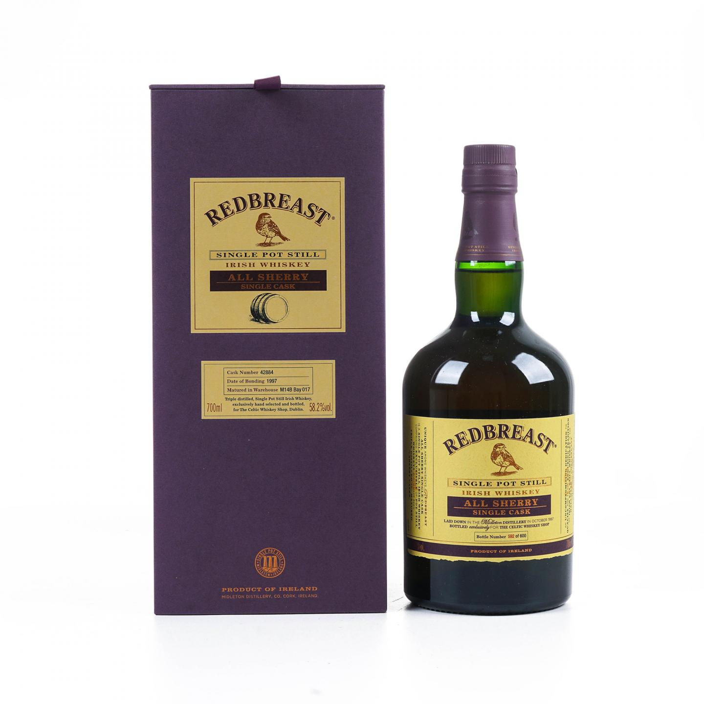 Redbreast 知更鸟 20年 1997 雪莉单桶 单壶威士忌