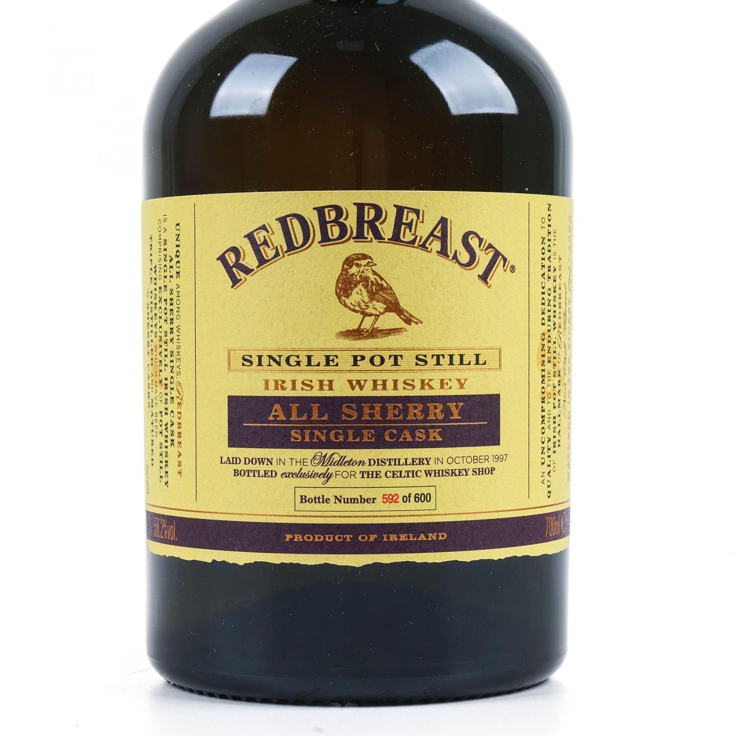 Redbreast 知更鸟 20年 1997 雪莉单桶 单壶威士忌