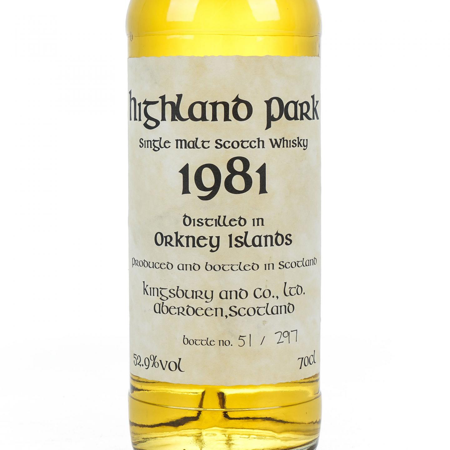 Highland Park 高原骑士 22年 1981 Kingsbury