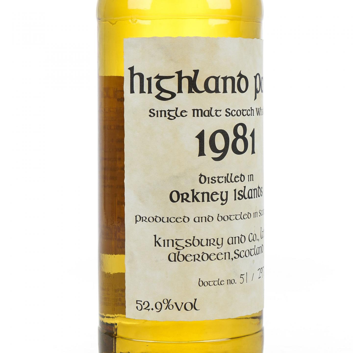 Highland Park 高原骑士 22年 1981 Kingsbury