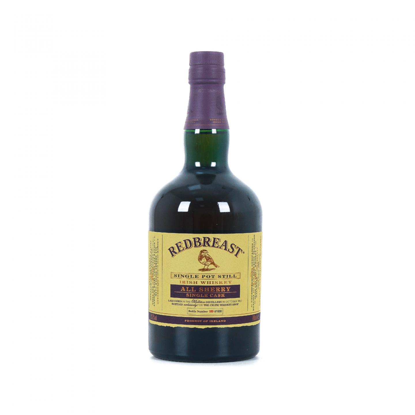 Redbreast 知更鸟 1997 20年 雪莉单桶 单壶威士忌