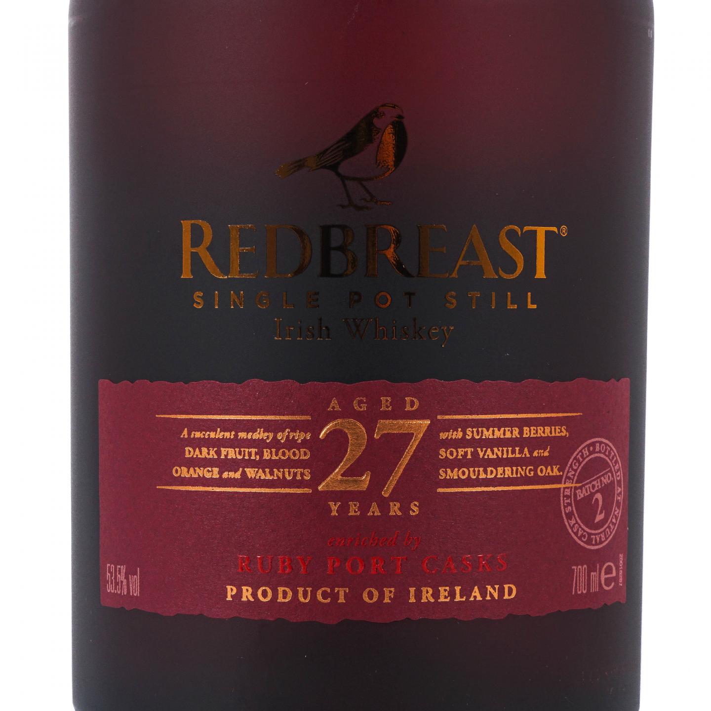 Redbreast 知更鸟 27年 第二版