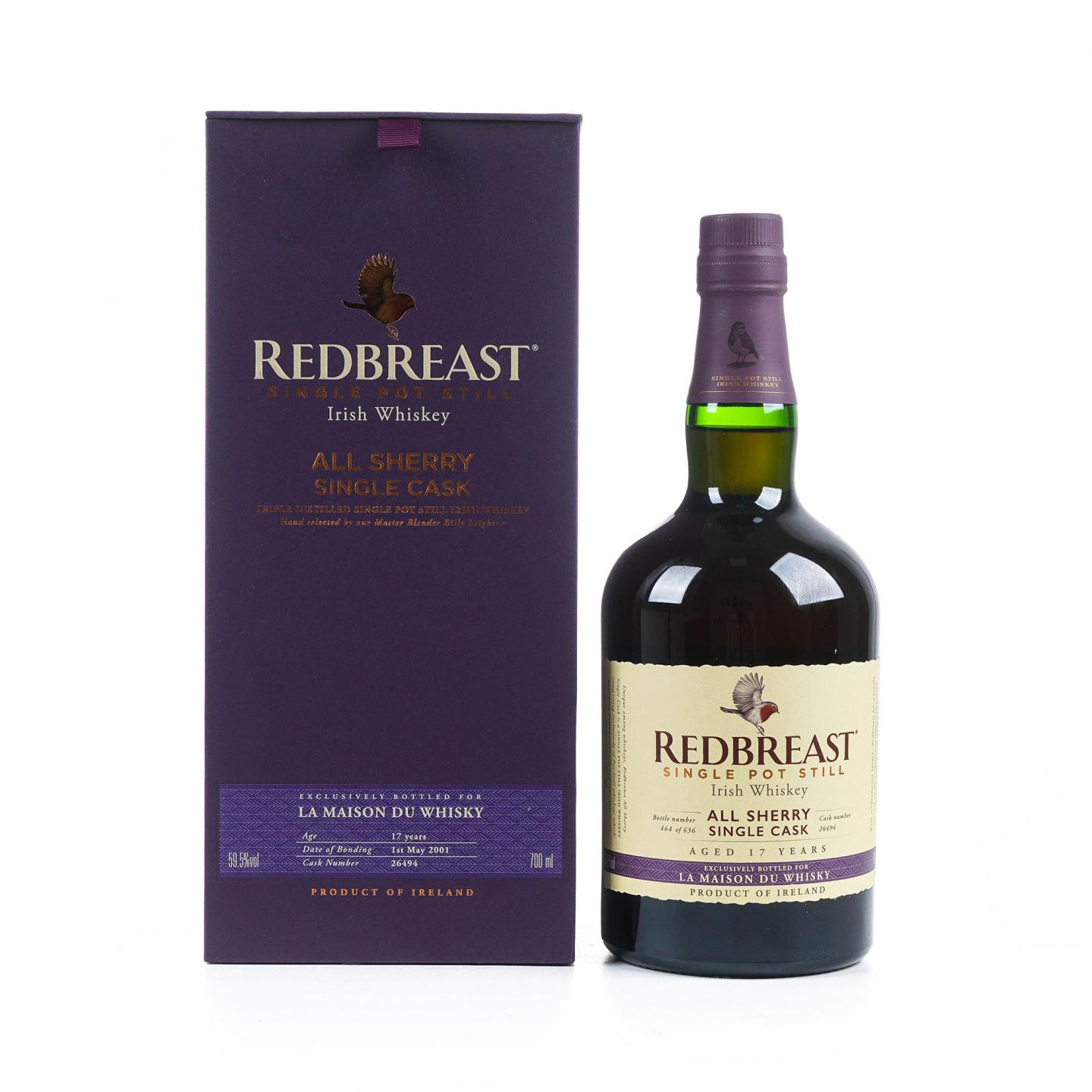 Redbreast 知更鸟 17年 2001 LMDW限定