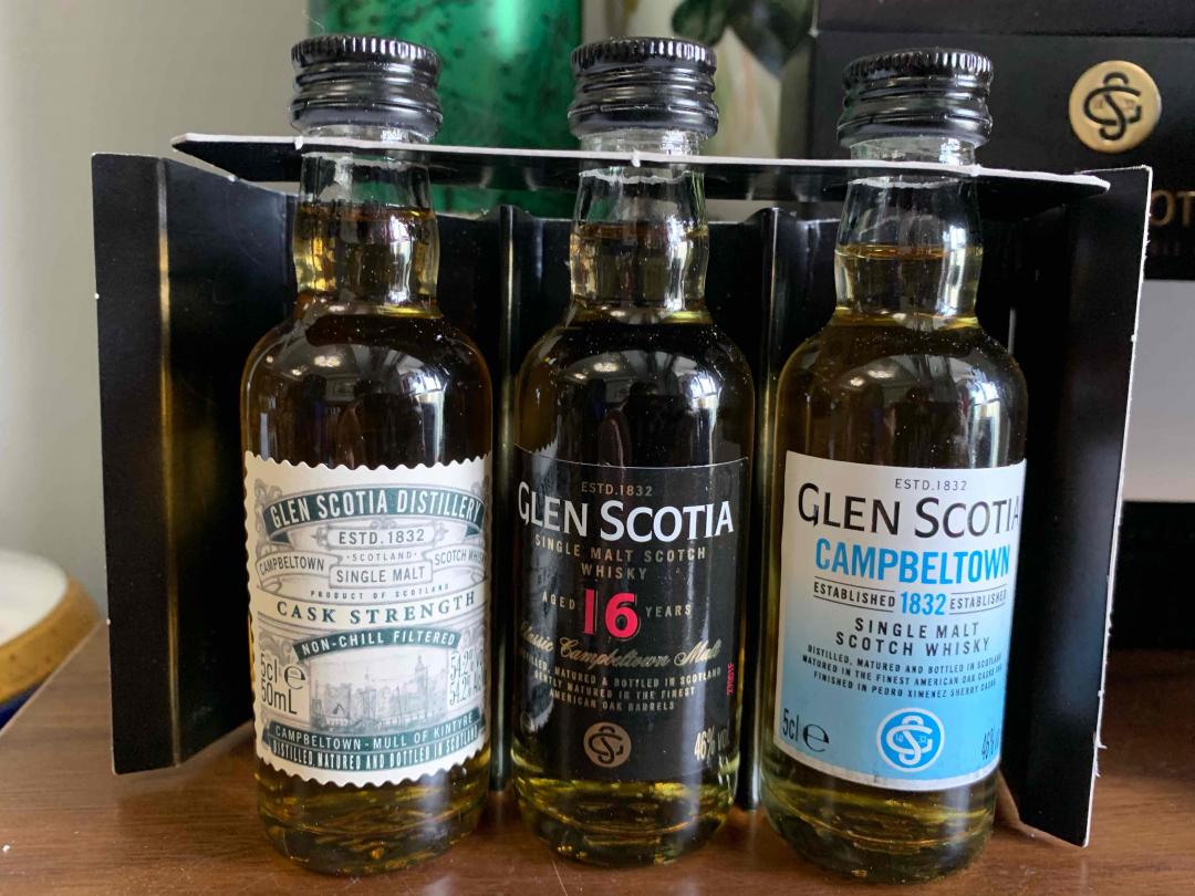 Glen Scotia 维多利亚第一版 停产绝版 Glen Scotia 三个50ML小酒版 《加1块即可得》