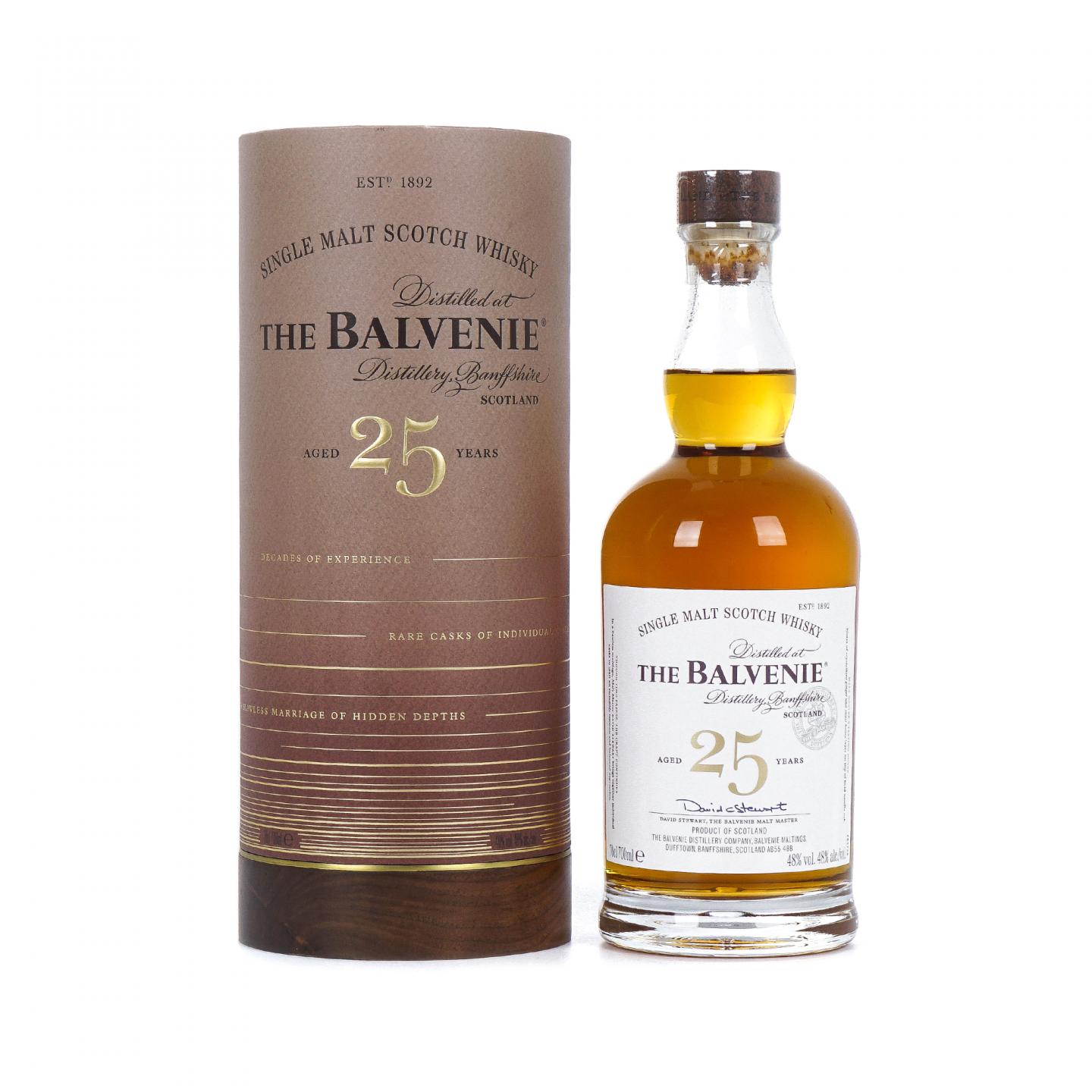 Balvenie 百富 25年 圆筒礼盒 48%