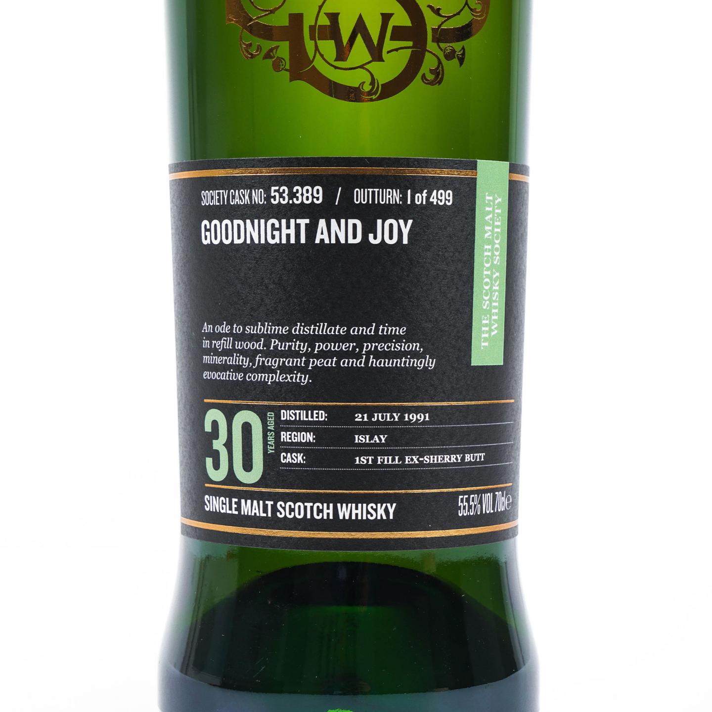 SMWS 53.389 卡尔里拉30年1991 初填雪莉桶_大拍-酒虫网