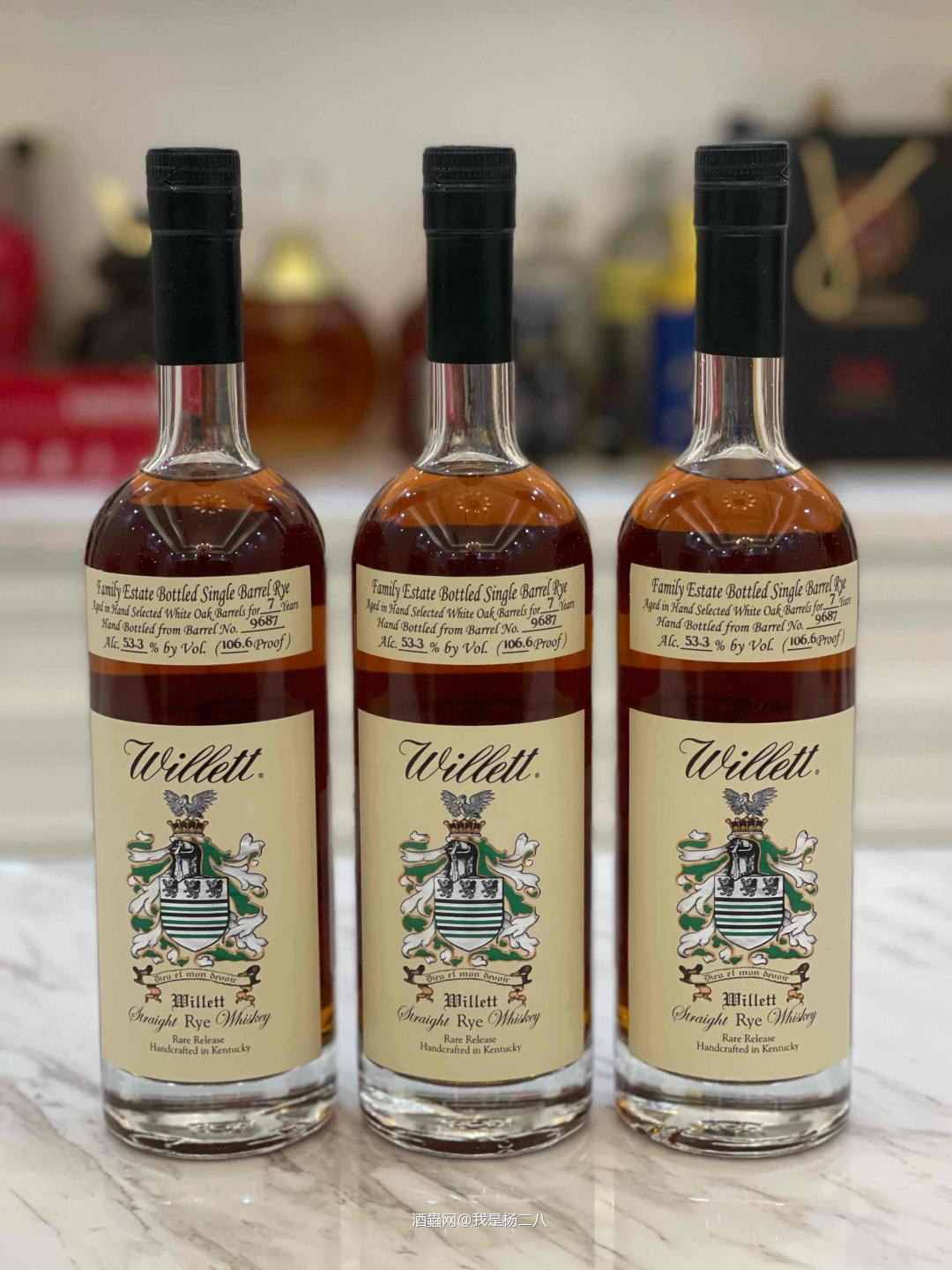 把酒铺最后三瓶willett 7年黑麦扫荡回家，找时间，要开瓶和酩10黑麦比较着喝一下。