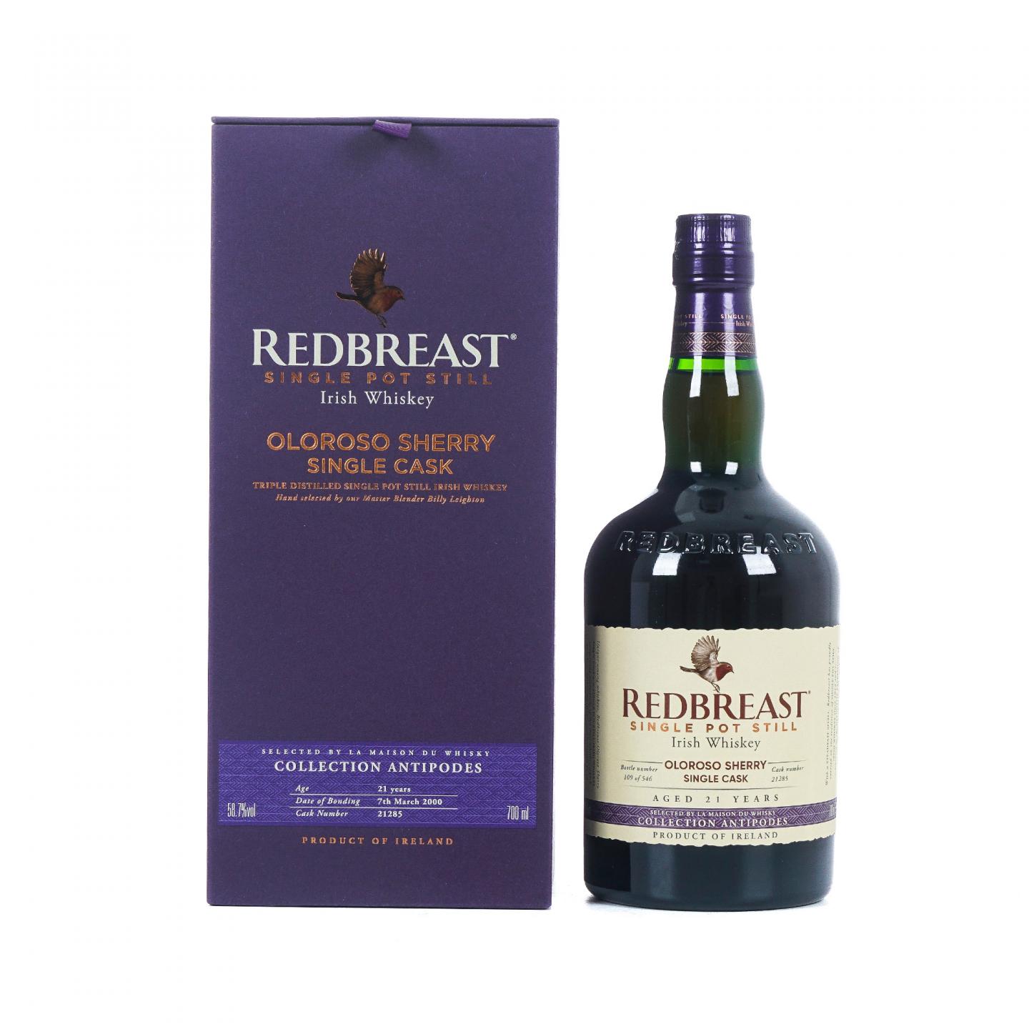 Redbreast 知更鸟 21年 2000 LMDW选桶