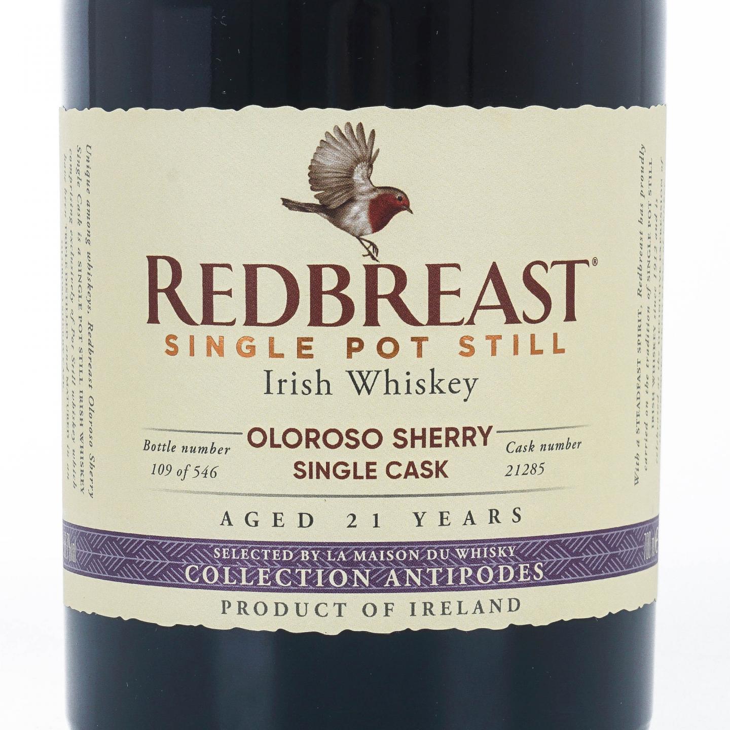 Redbreast 知更鸟 21年 2000 LMDW选桶