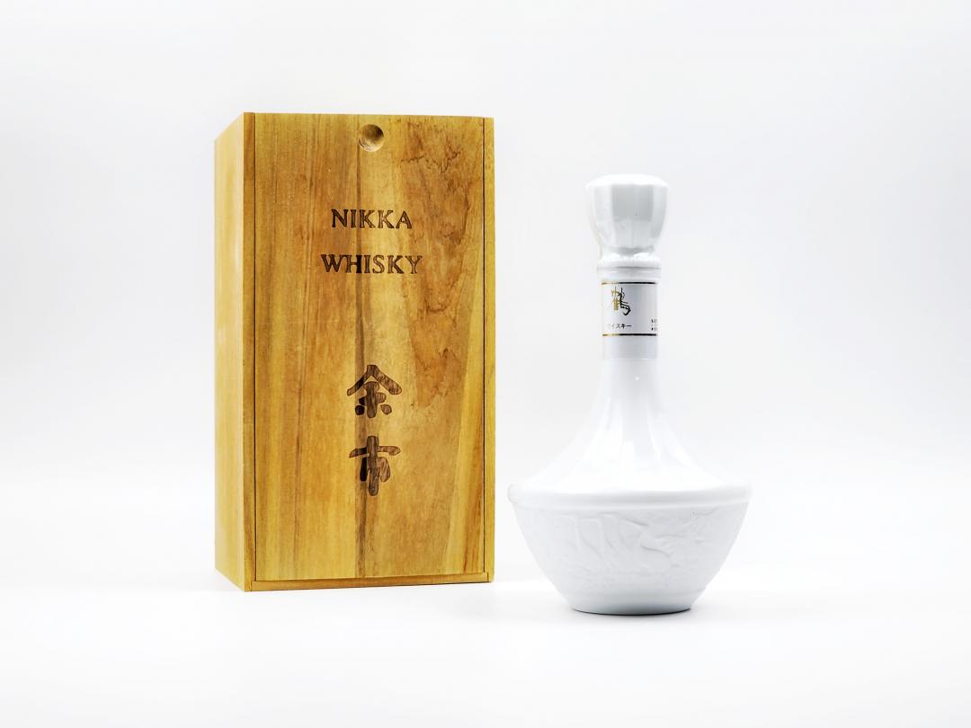 【东方陶瓷】80年代 Nikka 绝版「鹤17年」有田烧浮雕陶瓷瓶日本威士忌