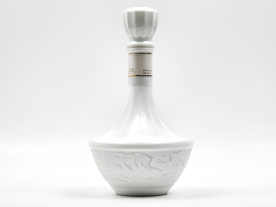 【东方陶瓷】80年代 Nikka 绝版「鹤17年」有田烧浮雕陶瓷瓶日本威士忌