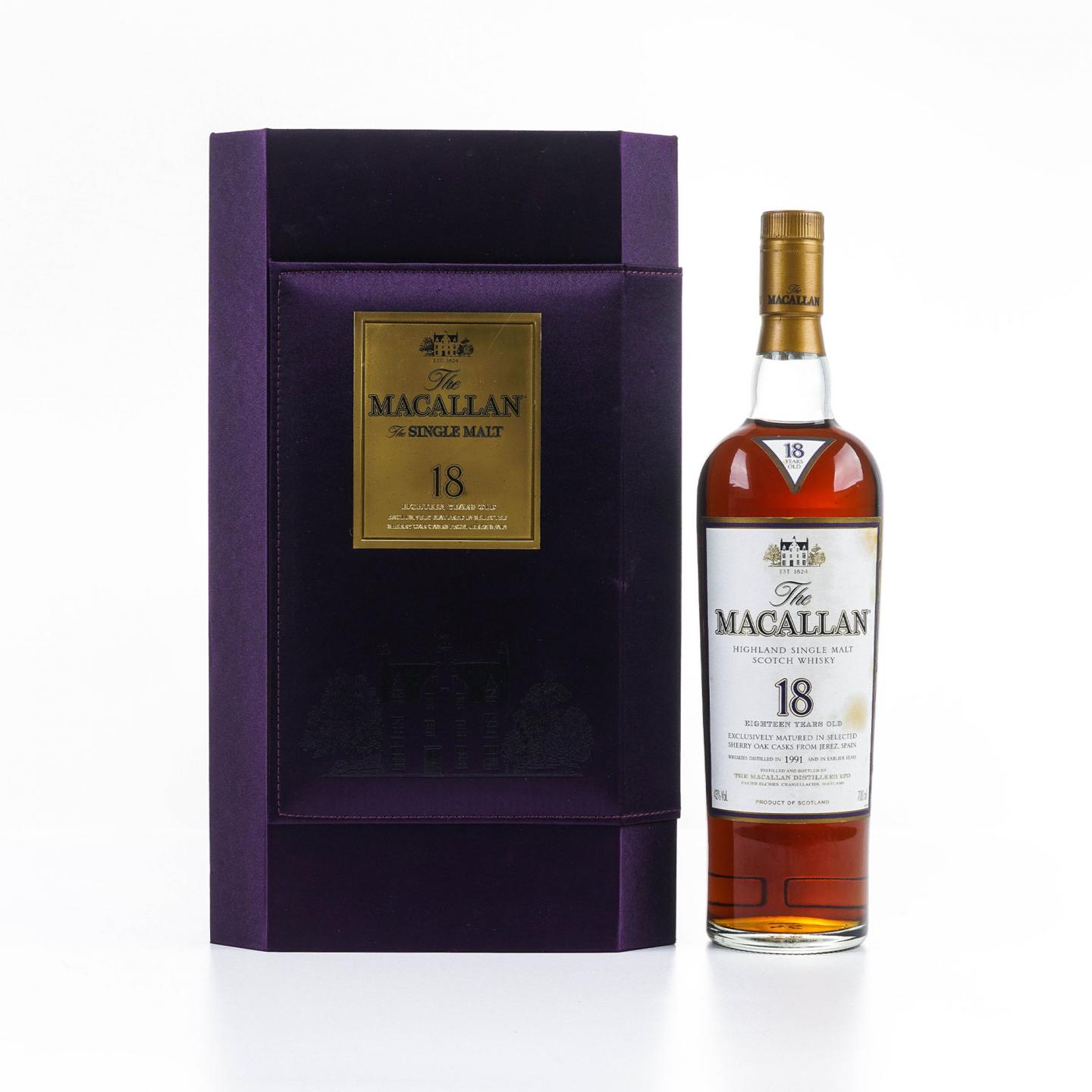 Macallan 麦卡伦 18年 1991 雪莉桶 礼盒装