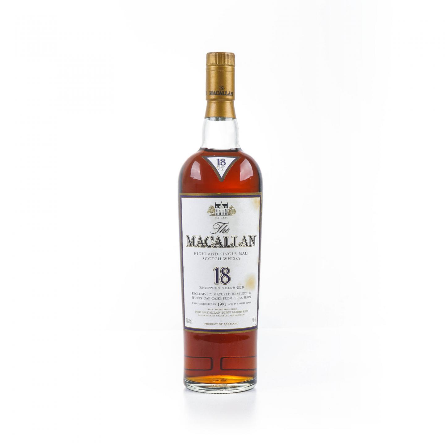 Macallan 麦卡伦 18年 1991 雪莉桶 礼盒装