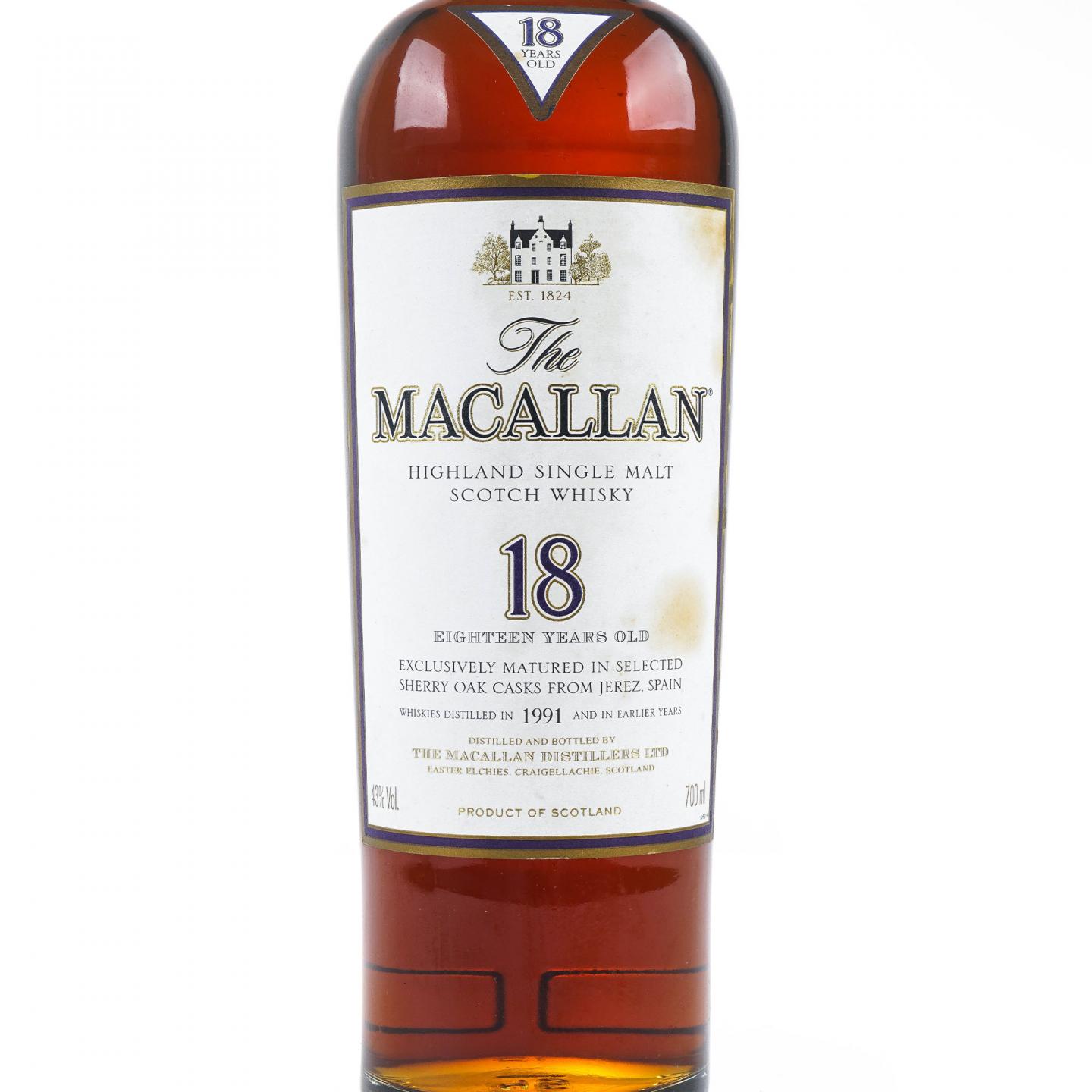 Macallan 麦卡伦 18年 1991 雪莉桶 礼盒装