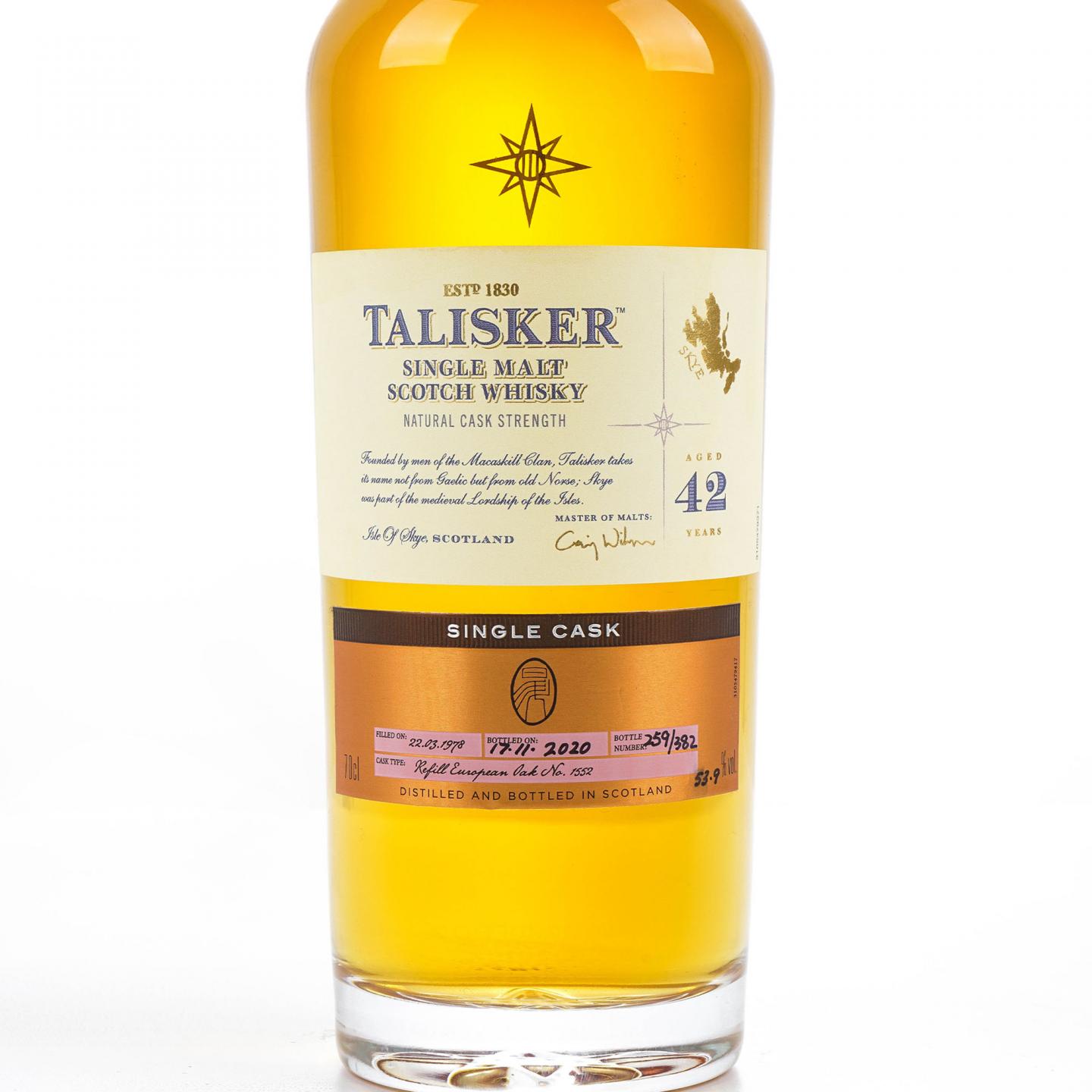 Talisker 泰斯卡 42年 1978-2020 COD星星标