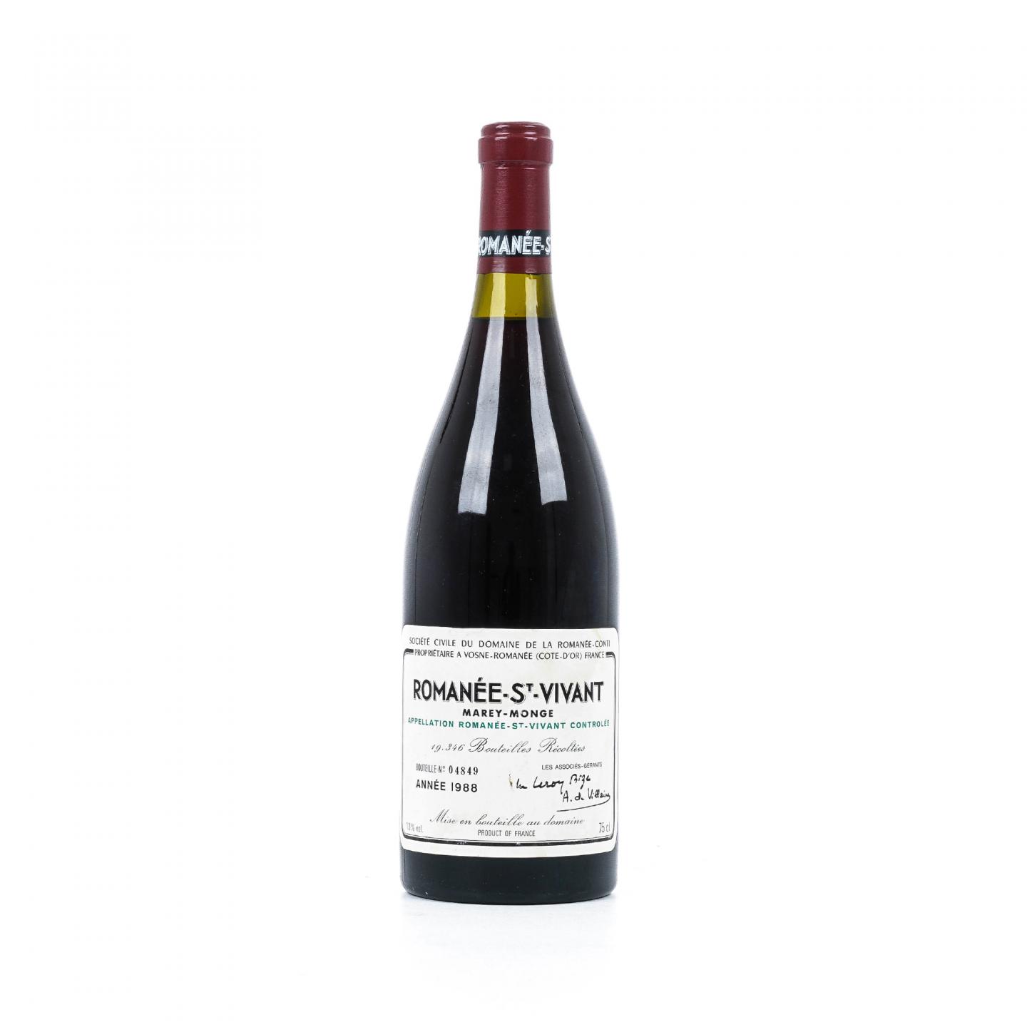 罗曼尼·康帝酒庄 1988 罗曼尼-圣-维旺特级园红葡萄酒