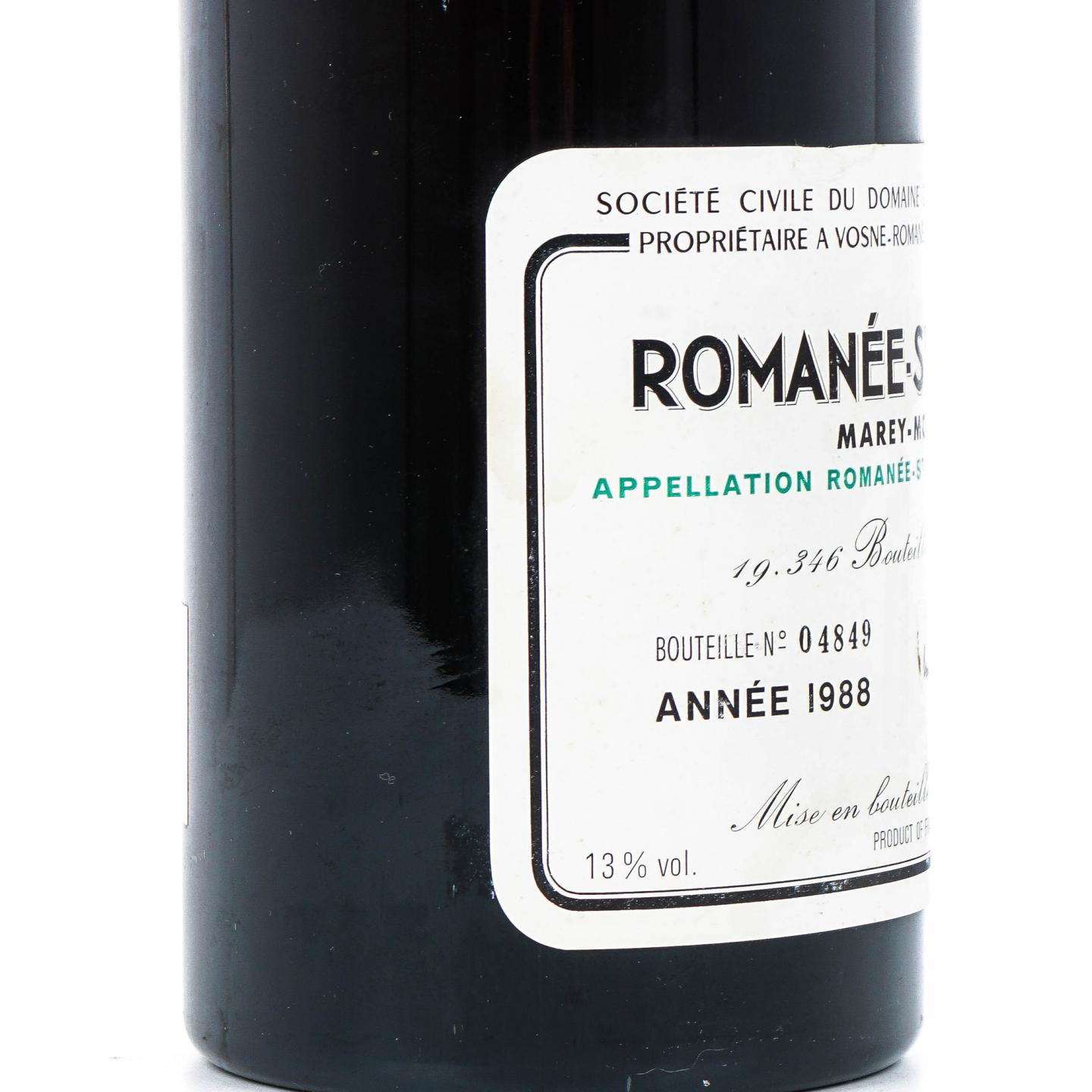 罗曼尼·康帝酒庄 1988 罗曼尼-圣-维旺特级园红葡萄酒