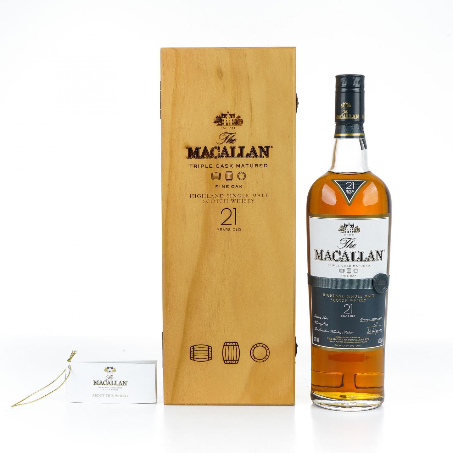 Macallan 麦卡伦 21年 Fine Oak 黄金三桶
