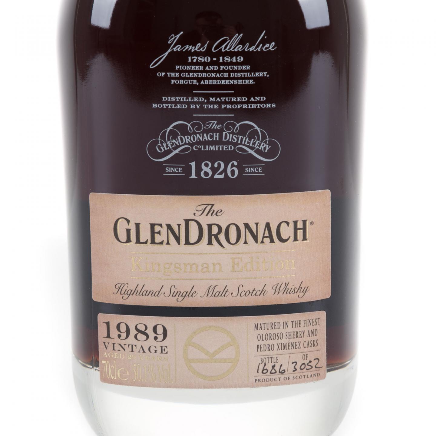 Glendronach 格兰多纳 29年 1989 王牌特工