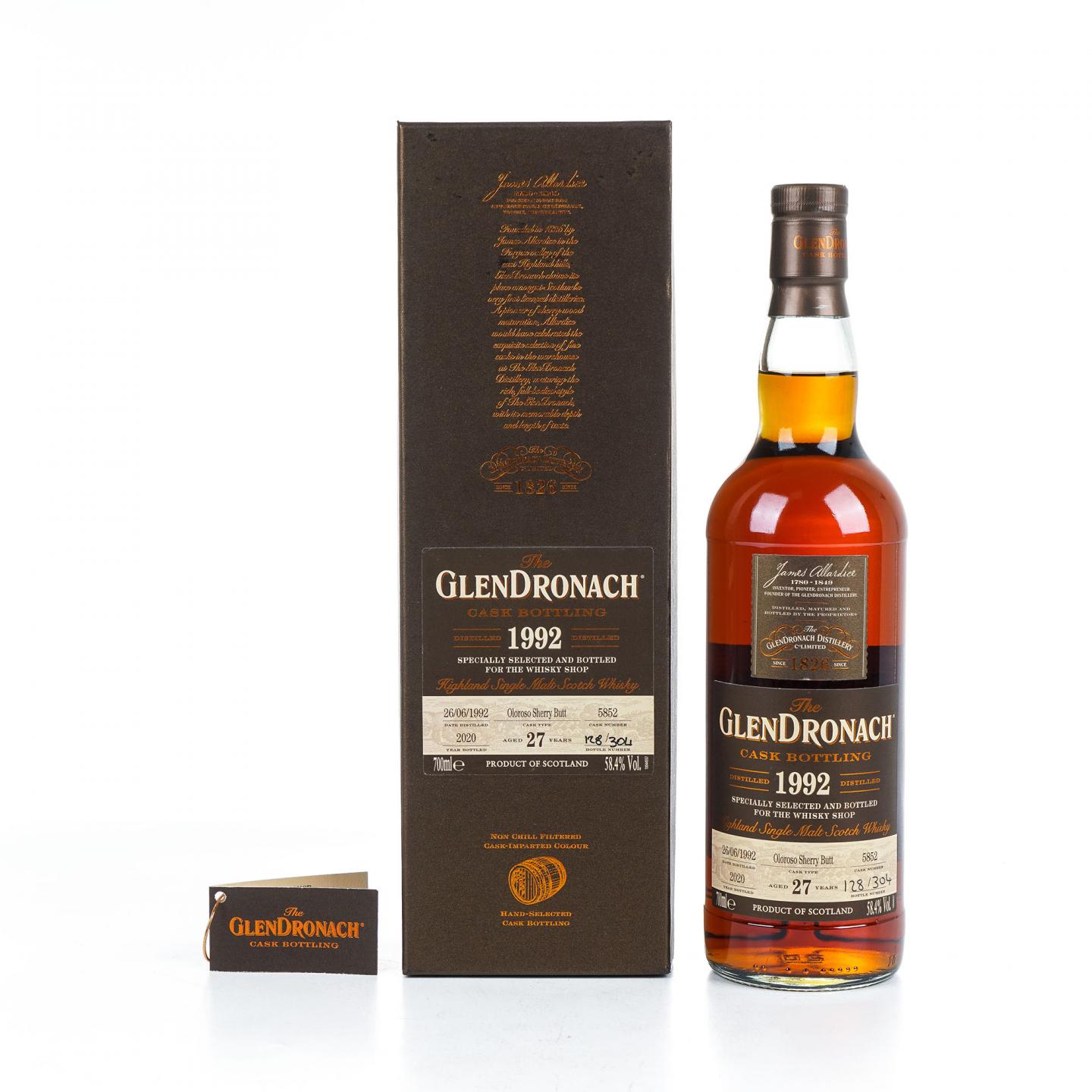 Glendronach 格兰多纳 27年 1992-2020 雪莉单桶#5852