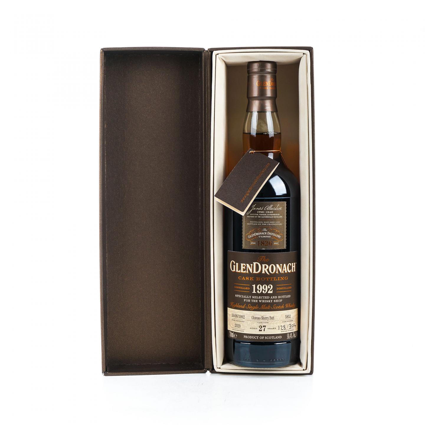 Glendronach 格兰多纳 27年 1992-2020 雪莉单桶#5852