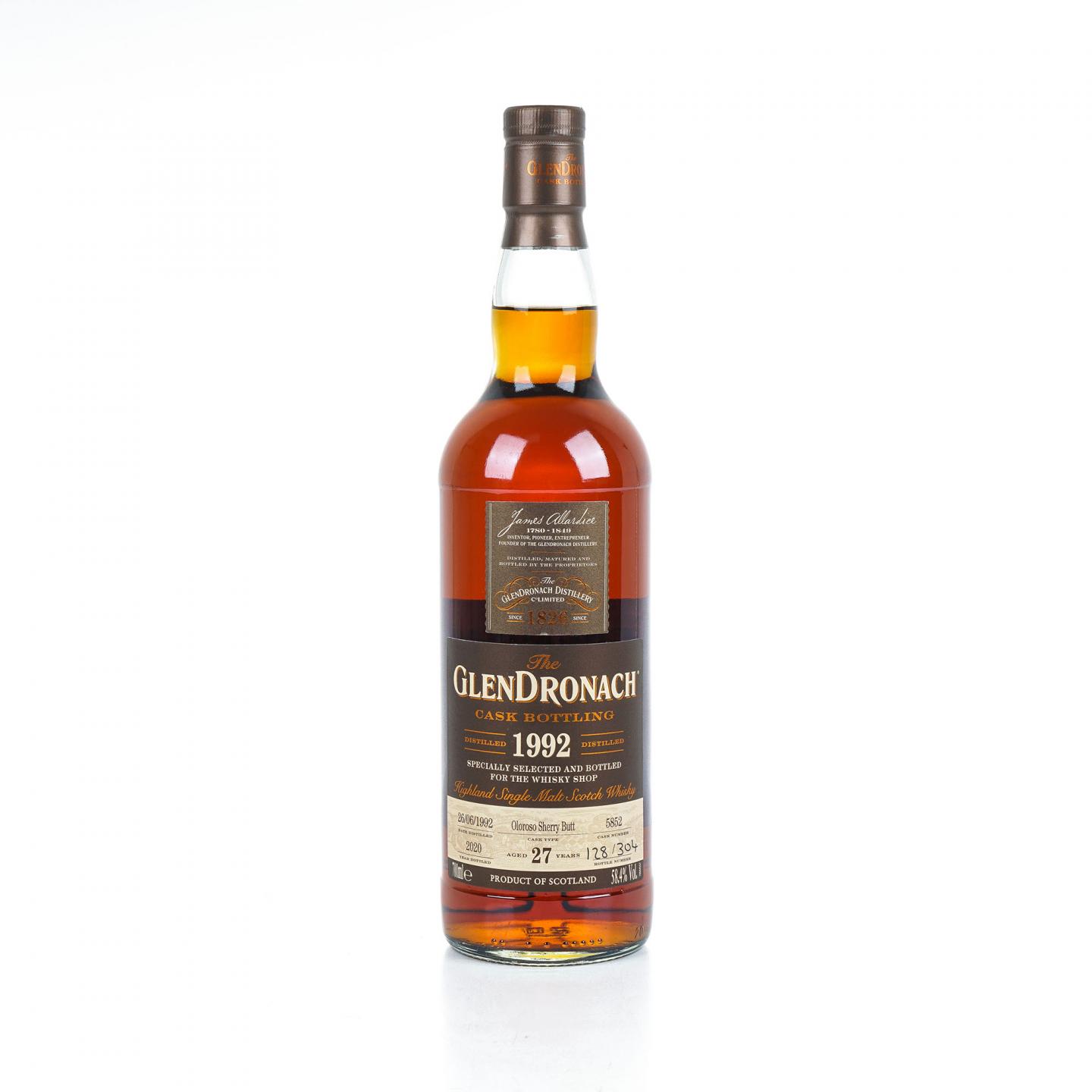 Glendronach 格兰多纳 27年 1992-2020 雪莉单桶#5852