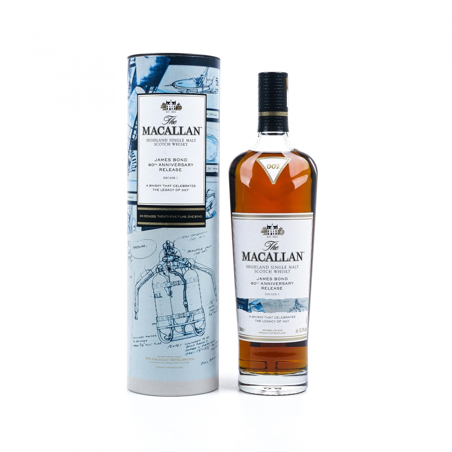Macallan 麦卡伦《007》詹姆斯·邦德60周年纪念Decade I_拍卖-酒虫网